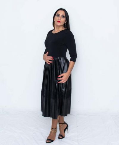 VESTIDO PLISSADO